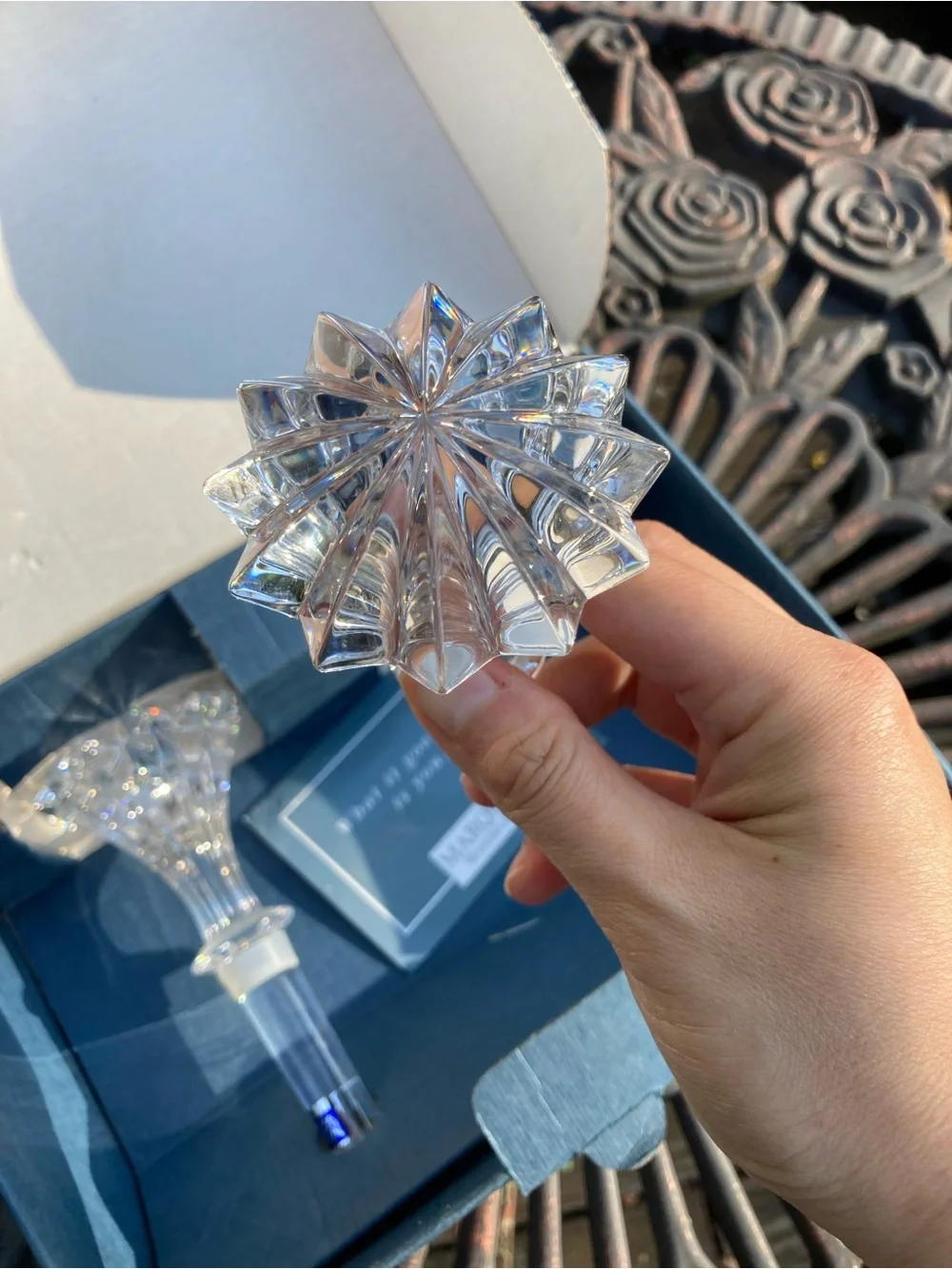 NWT 2 Marquis Waterford Brookside Cut Crystal Wine Bottle Stoppers NIB
